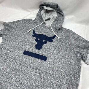 Under Armour Gray Hoodie with Navy Logo